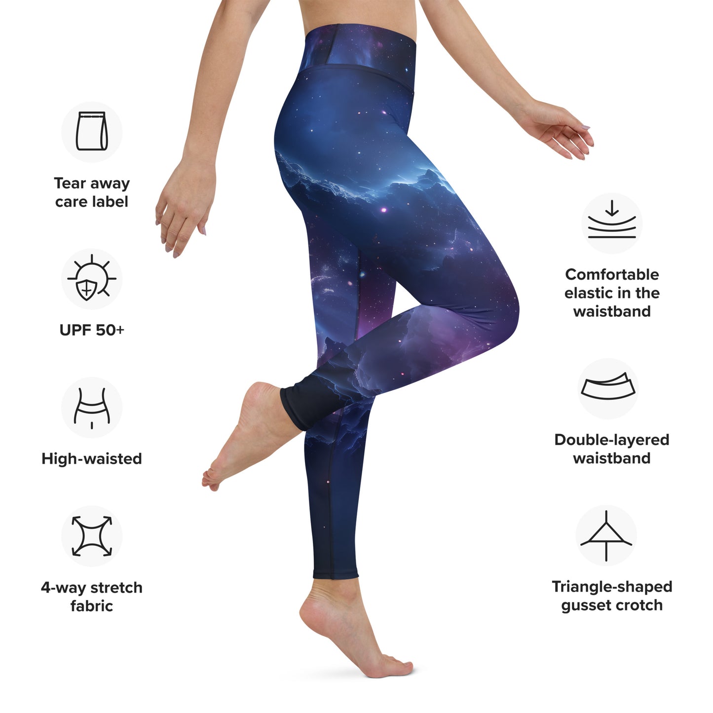 3D Galaxy Yoga Leggings